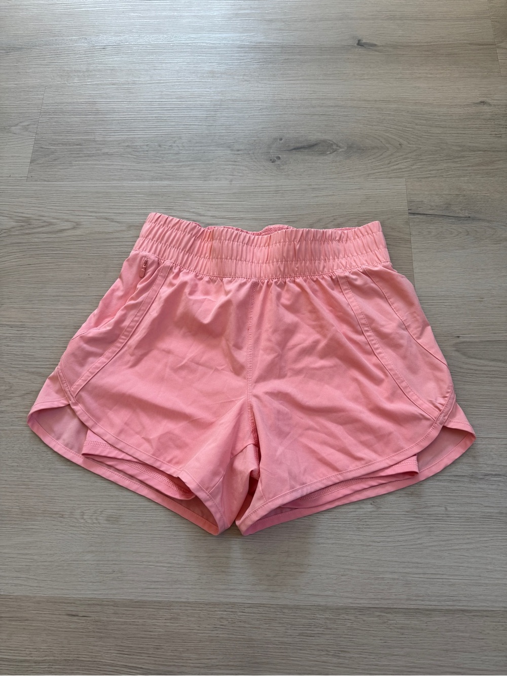 Avia coral pink running shorts bike with liner casual athleisure size XS